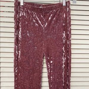 Forever 21 Pink Velvet Pants
